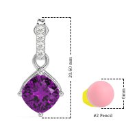 Classic Cushion Drop Earrings