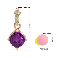 Classic Cushion Drop Earrings