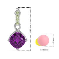 Classic Cushion Drop Earrings
