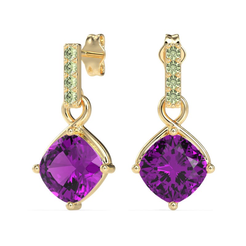 Classic Cushion Drop Earrings