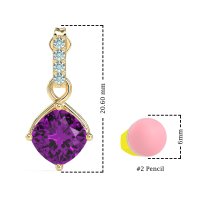 Classic Cushion Drop Earrings