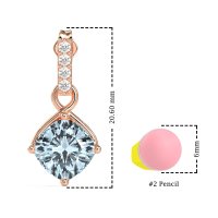 Classic Cushion Drop Earrings