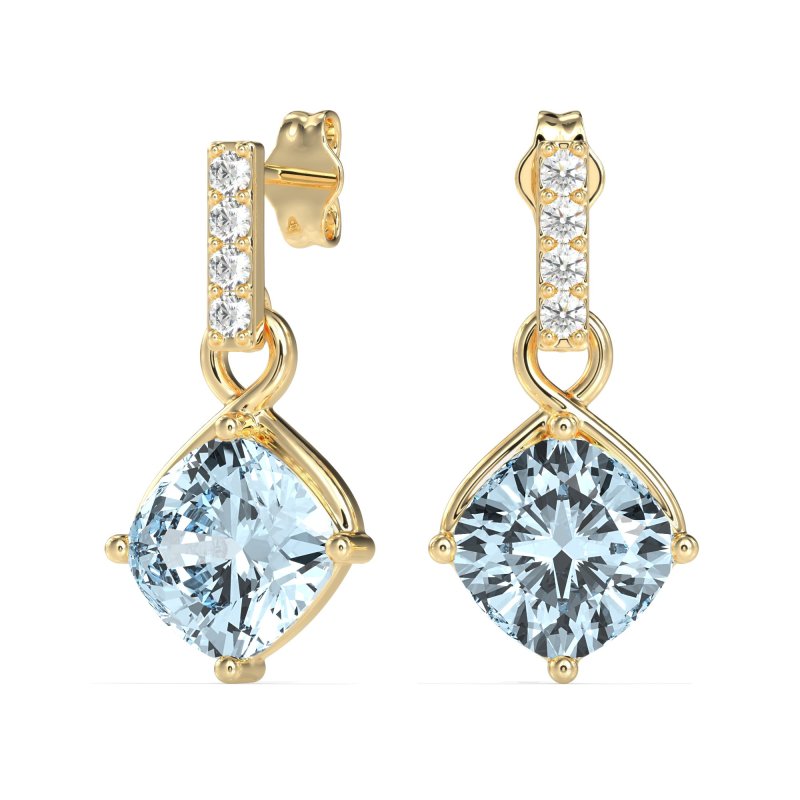 Classic Cushion Drop Earrings