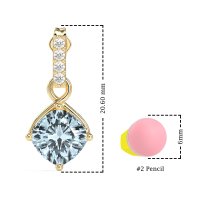 Classic Cushion Drop Earrings