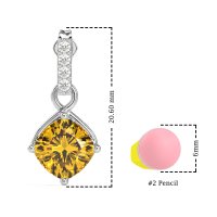 Classic Cushion Drop Earrings