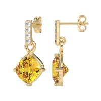 Classic Cushion Drop Earrings