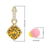 Classic Cushion Drop Earrings