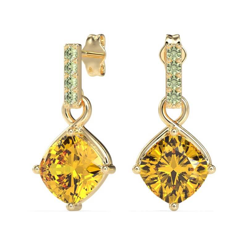 Classic Cushion Drop Earrings