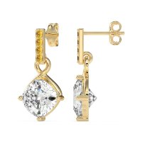 Classic Cushion Drop Earrings