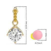 Classic Cushion Drop Earrings