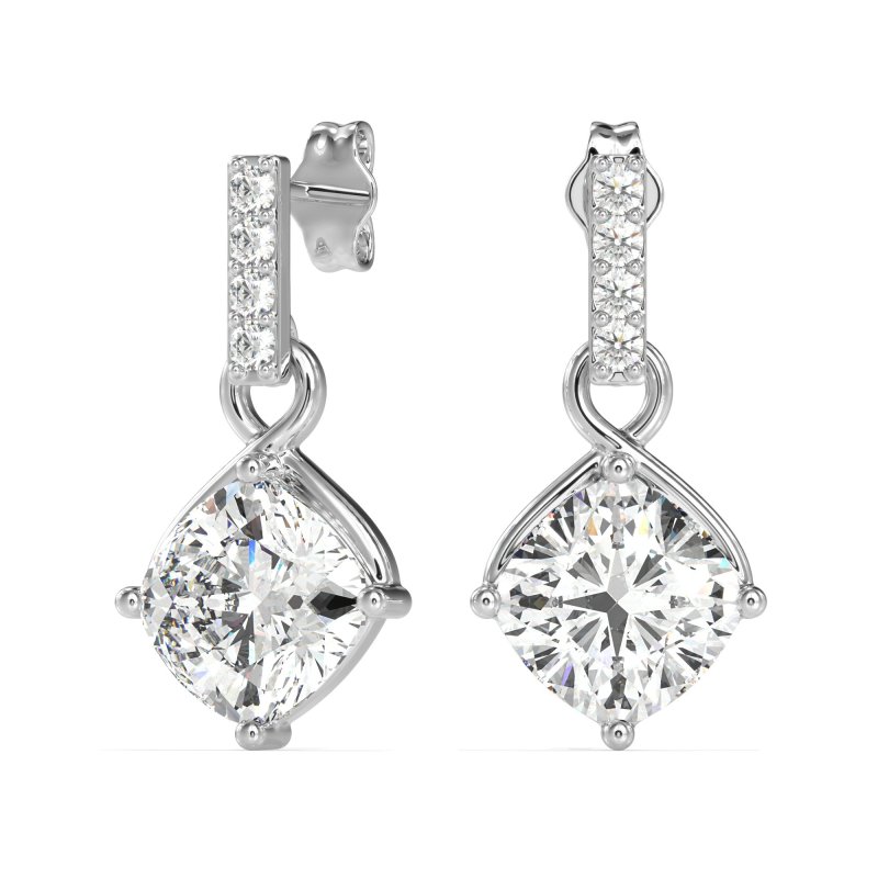 Classic Cushion Drop Earrings