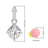Classic Cushion Drop Earrings