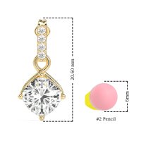 Classic Cushion Drop Earrings