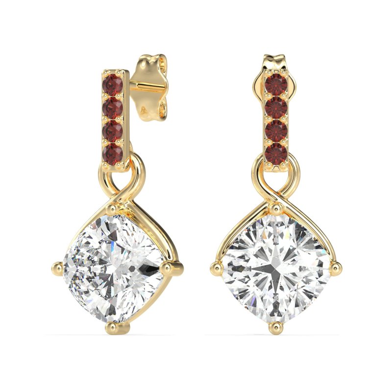 Classic Cushion Drop Earrings