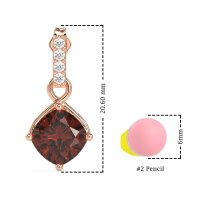 Classic Cushion Drop Earrings