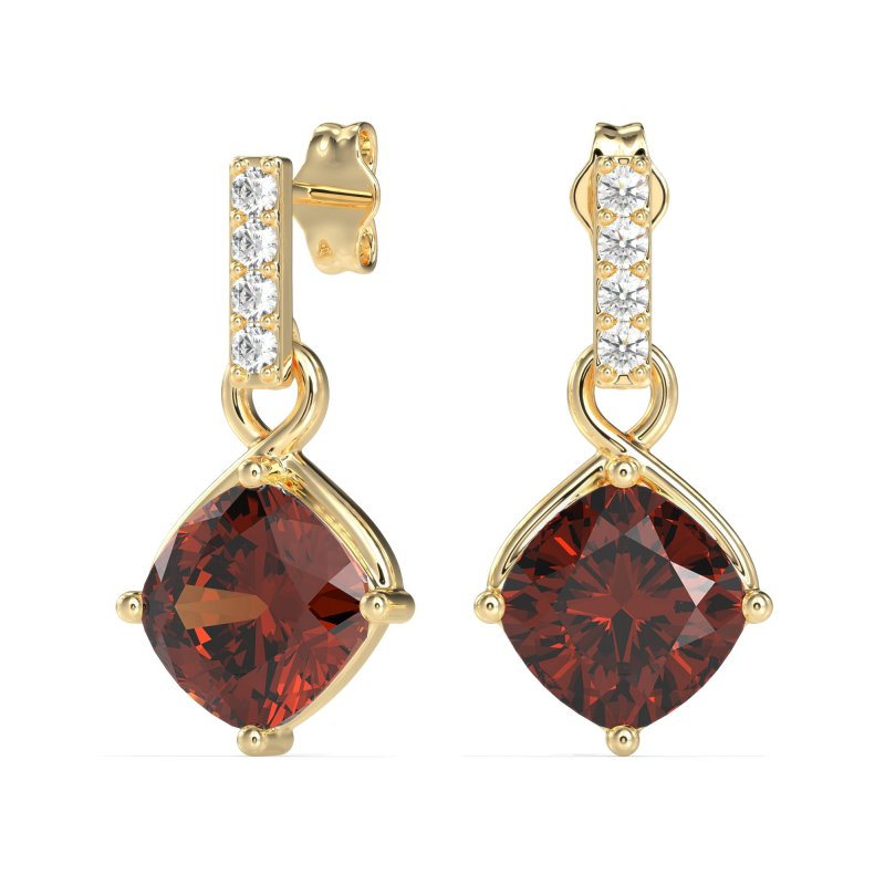 Classic Cushion Drop Earrings