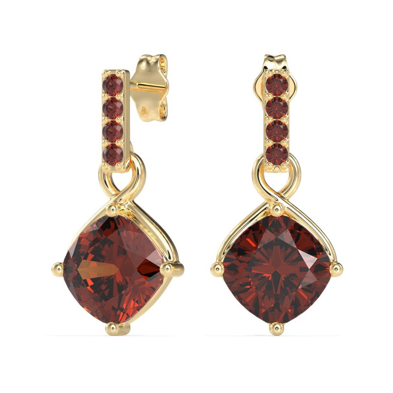 Classic Cushion Drop Earrings
