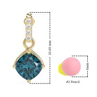Classic Cushion Drop Earrings