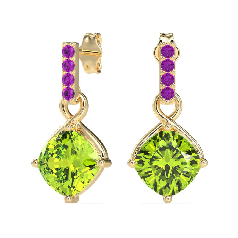 Classic Cushion Drop Earrings