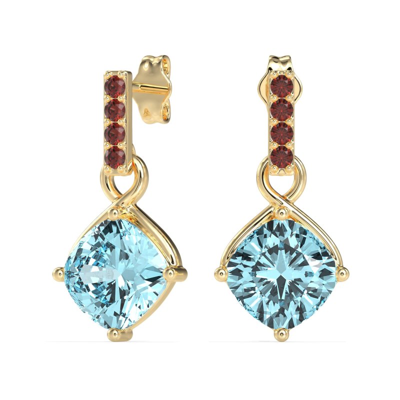 Classic Cushion Drop Earrings