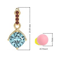 Classic Cushion Drop Earrings