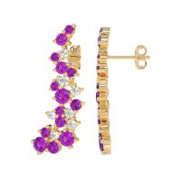 Shimmering Waterfall Cluster Earrings