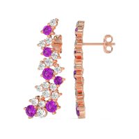 Shimmering Waterfall Cluster Earrings