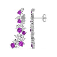 Shimmering Waterfall Cluster Earrings