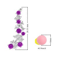 Shimmering Waterfall Cluster Earrings