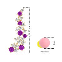 Shimmering Waterfall Cluster Earrings