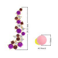 Shimmering Waterfall Cluster Earrings