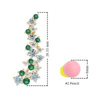 Shimmering Waterfall Cluster Earrings