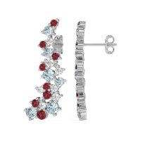 Shimmering Waterfall Cluster Earrings