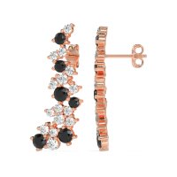 Shimmering Waterfall Cluster Earrings