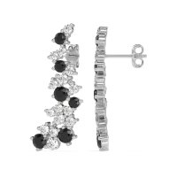 Shimmering Waterfall Cluster Earrings