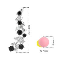 Shimmering Waterfall Cluster Earrings