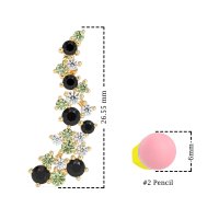 Shimmering Waterfall Cluster Earrings