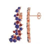 Shimmering Waterfall Cluster Earrings