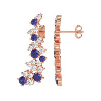 Shimmering Waterfall Cluster Earrings