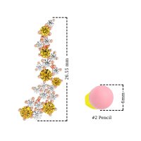 Shimmering Waterfall Cluster Earrings