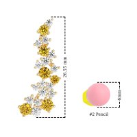 Shimmering Waterfall Cluster Earrings