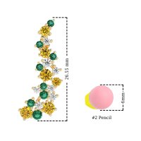Shimmering Waterfall Cluster Earrings