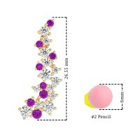 Shimmering Waterfall Cluster Earrings