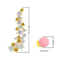 Shimmering Waterfall Cluster Earrings