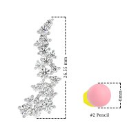 Shimmering Waterfall Cluster Earrings