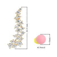 Shimmering Waterfall Cluster Earrings