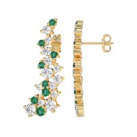 Shimmering Waterfall Cluster Earrings