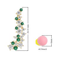 Shimmering Waterfall Cluster Earrings