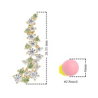 Shimmering Waterfall Cluster Earrings