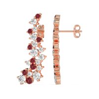 Shimmering Waterfall Cluster Earrings